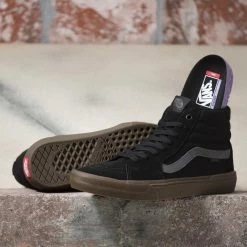 Vans Skate Sk8-Hi BMX Shoes-Black/Dark Gum