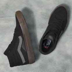 Vans Skate Sk8-Hi BMX Shoes-Black/Dark Gum