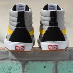 Vans Skate SK8-High BMX Shoes-Black/Gray/Gold