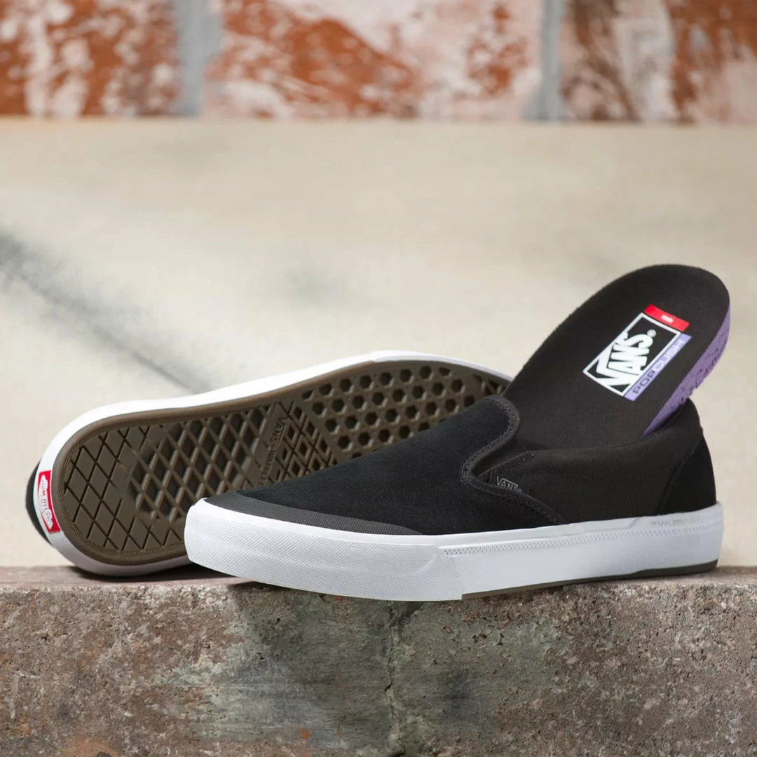Vans Skate Slip-On BMX Shoes-Black/Gray/White 2 Vans Skate Slip-On BMX Shoes-Black/Gray/White