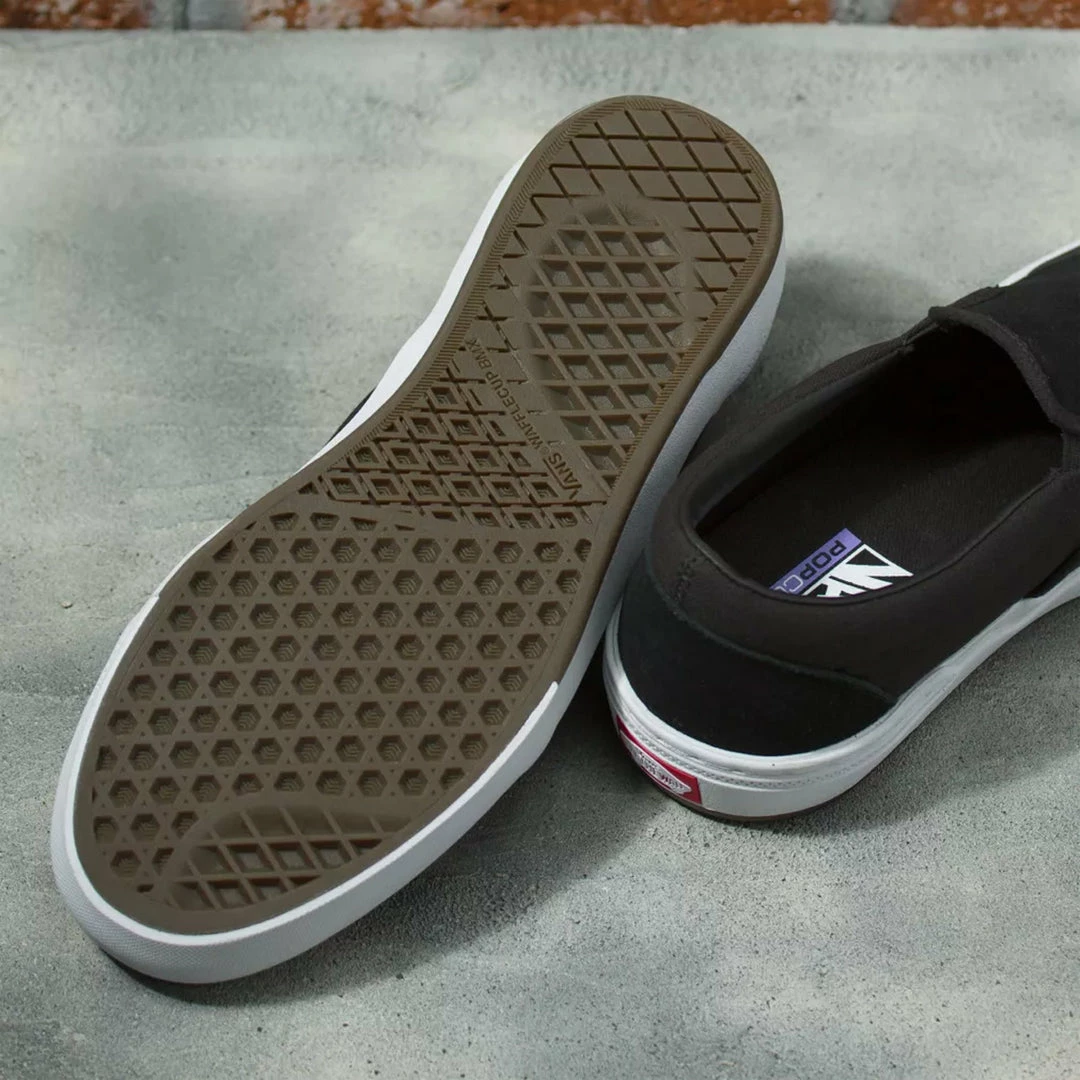 Vans Skate Slip-On BMX Shoes-Black/Gray/White 4 Vans Skate Slip-On BMX Shoes-Black/Gray/White