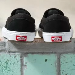 Vans Skate Slip-On BMX Shoes-Black/Gray/White 10 Vans Skate Slip-On BMX Shoes-Black/Gray/White