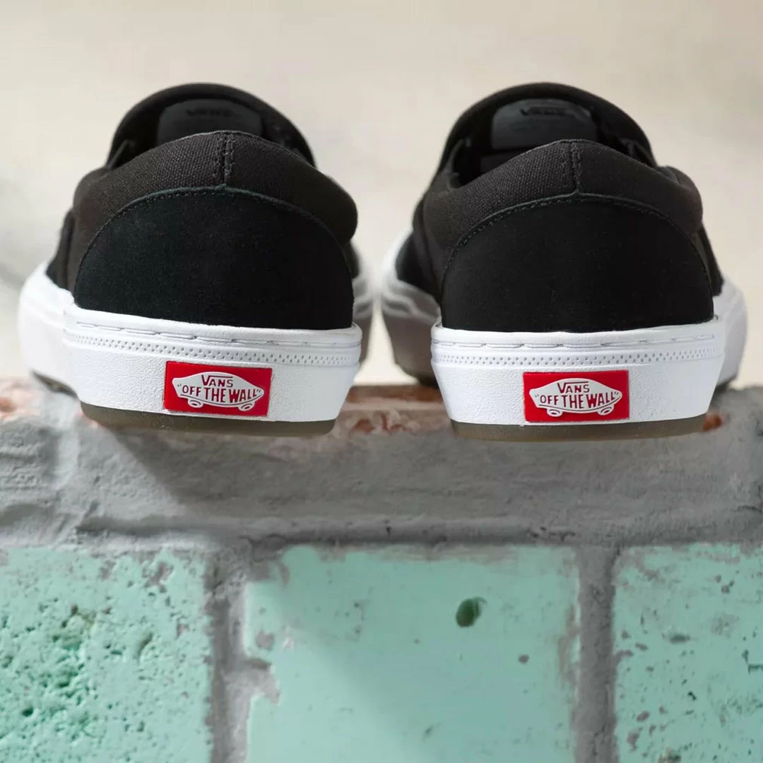 Vans Skate Slip-On BMX Shoes-Black/Gray/White 5 Vans Skate Slip-On BMX Shoes-Black/Gray/White