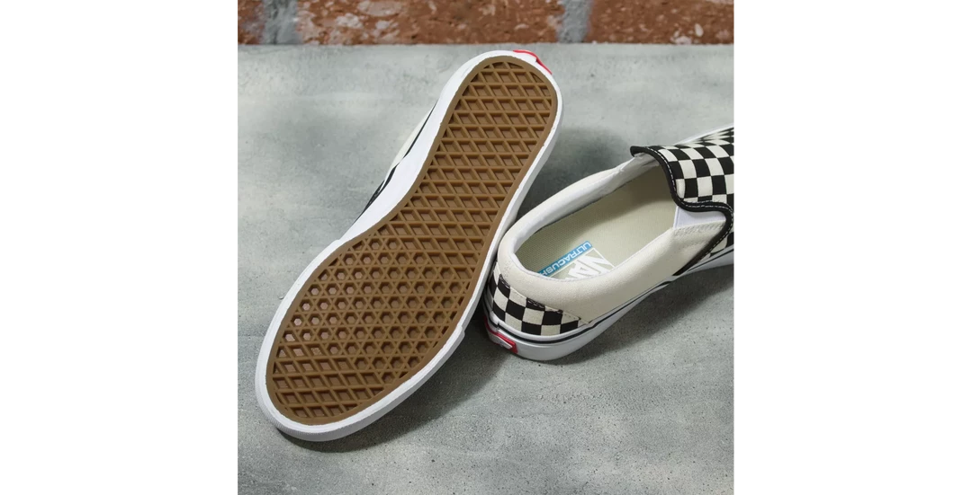 Vans Slip-On Pro Shoe-Black/White Checkerboard SHOES 4 Vans Slip-On Pro Shoe-Black/White Checkerboard SHOES