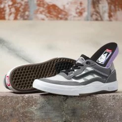 Vans Wayvee BMX Shoes-Gray/White