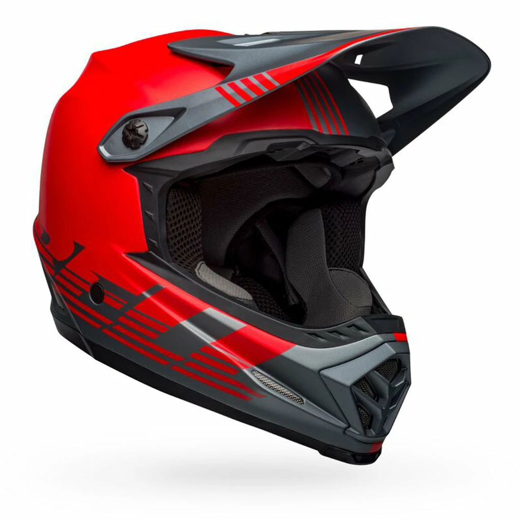 PROTECTIVE GEAR Bell Full-9 Fusion Mips Helmet-Louver Matte Gray/Red 2 PROTECTIVE GEAR Bell Full-9 Fusion Mips Helmet-Louver Matte Gray/Red