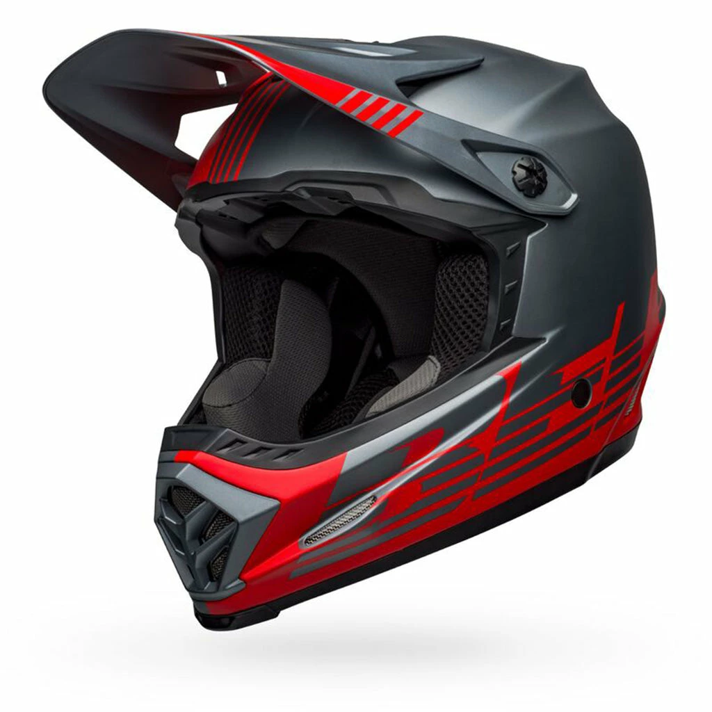 PROTECTIVE GEAR Bell Full-9 Fusion Mips Helmet-Louver Matte Gray/Red 3 PROTECTIVE GEAR Bell Full-9 Fusion Mips Helmet-Louver Matte Gray/Red