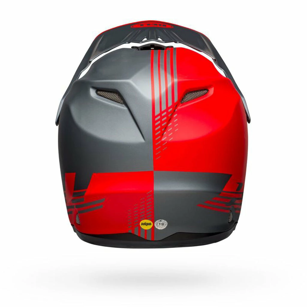 PROTECTIVE GEAR Bell Full-9 Fusion Mips Helmet-Louver Matte Gray/Red 5 PROTECTIVE GEAR Bell Full-9 Fusion Mips Helmet-Louver Matte Gray/Red