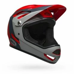 PROTECTIVE GEAR Bell Sanction Helmet-Matte Crimson/Slate/Dark Gray