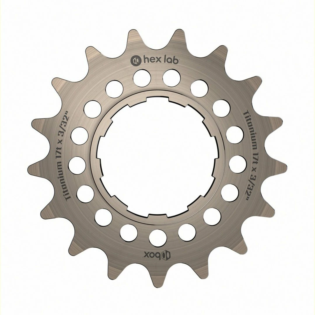 Box Hex Lab 3/32" Titanium Cog COMPONENTS 23 Box Hex Lab 3/32" Titanium Cog COMPONENTS