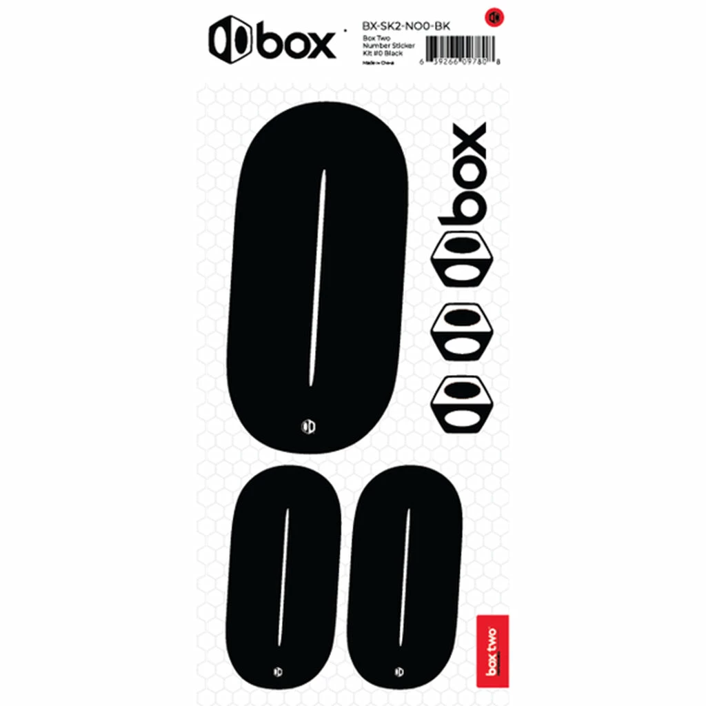 Box Two Number Sticker Set 0-9 2 Box Two Number Sticker Set 0-9