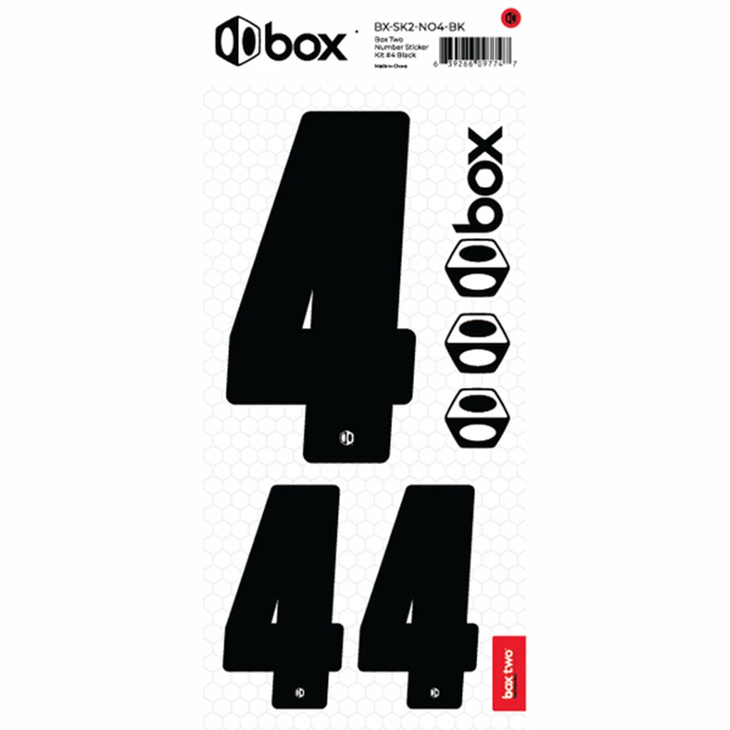 Box Two Number Sticker Set 0-9 5 Box Two Number Sticker Set 0-9