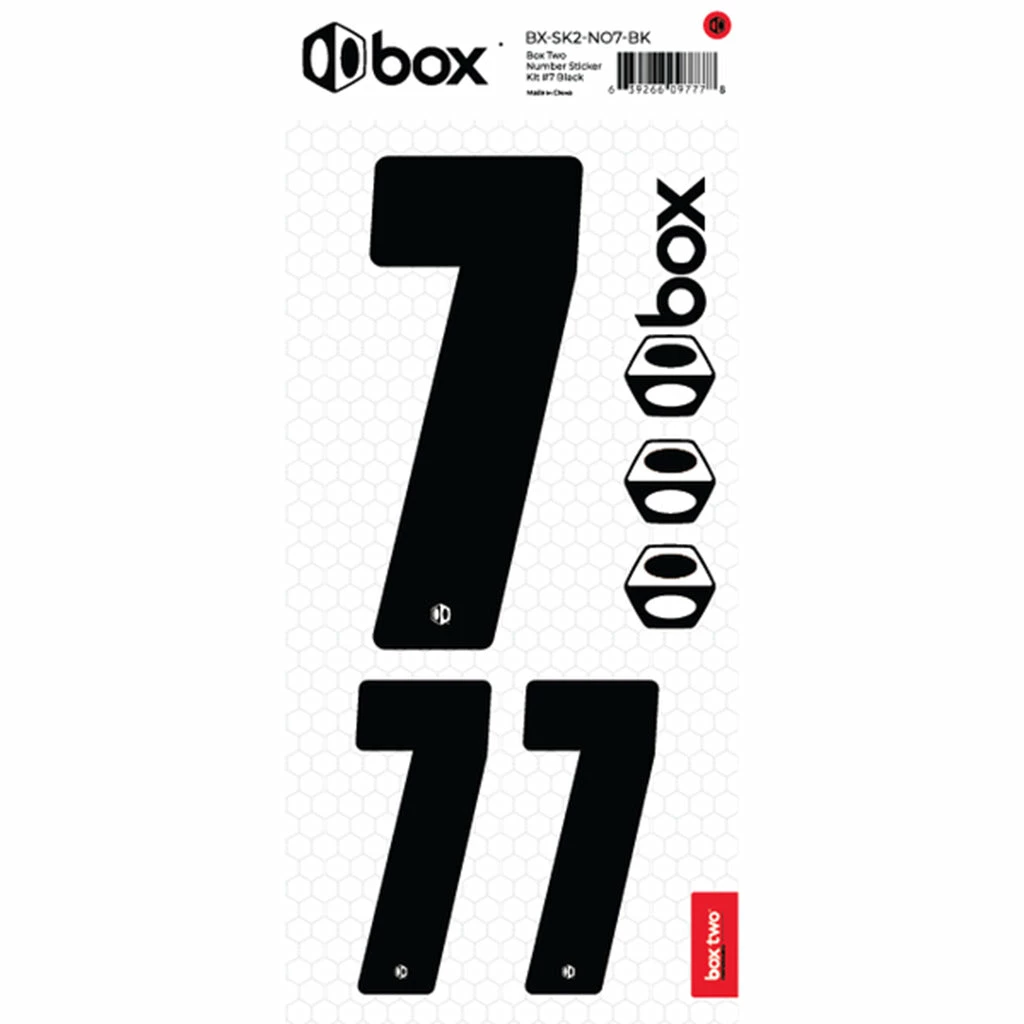 Box Two Number Sticker Set 0-9 8 Box Two Number Sticker Set 0-9