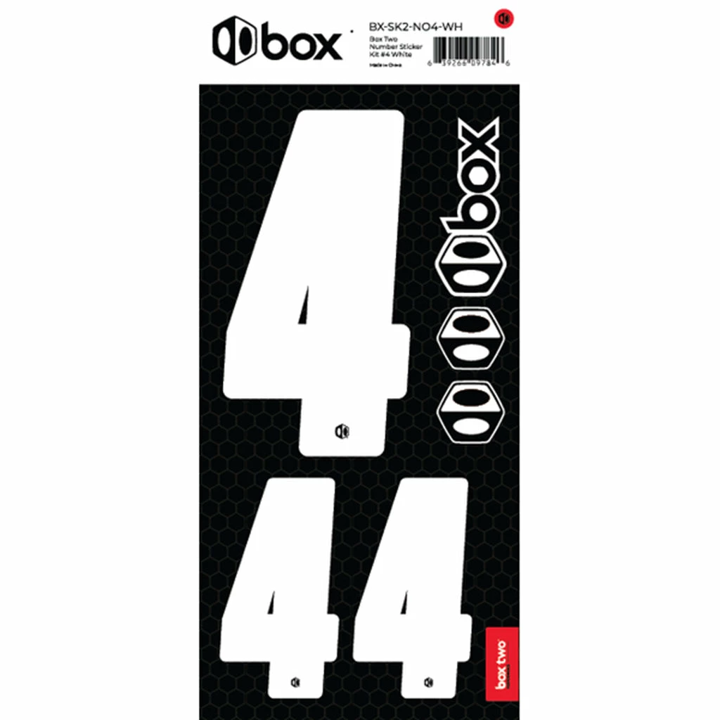 Box Two Number Sticker Set 0-9 15 Box Two Number Sticker Set 0-9