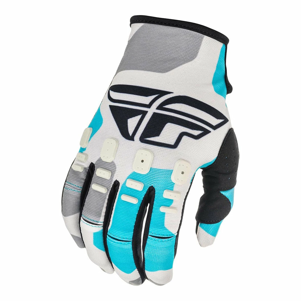 Fly Racing Kinetic K221 BMX Race Gloves-Grey/Blue RACE WEAR 1 Fly Racing Kinetic K221 BMX Race Gloves-Grey/Blue RACE WEAR