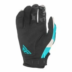 Fly Racing Kinetic K221 BMX Race Gloves-Grey/Blue RACE WEAR