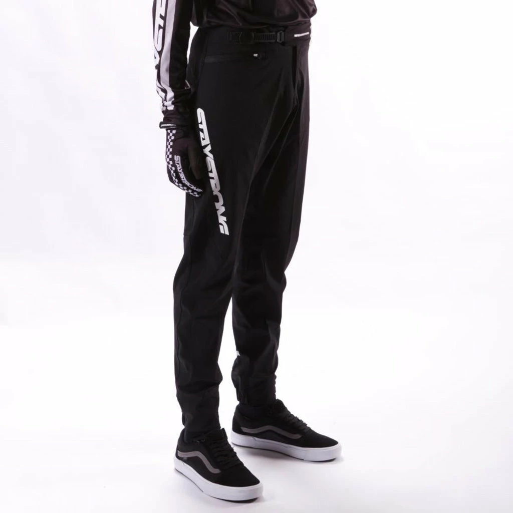 Stay Strong V2 Race Pants-Black/White 2 Stay Strong V2 Race Pants-Black/White