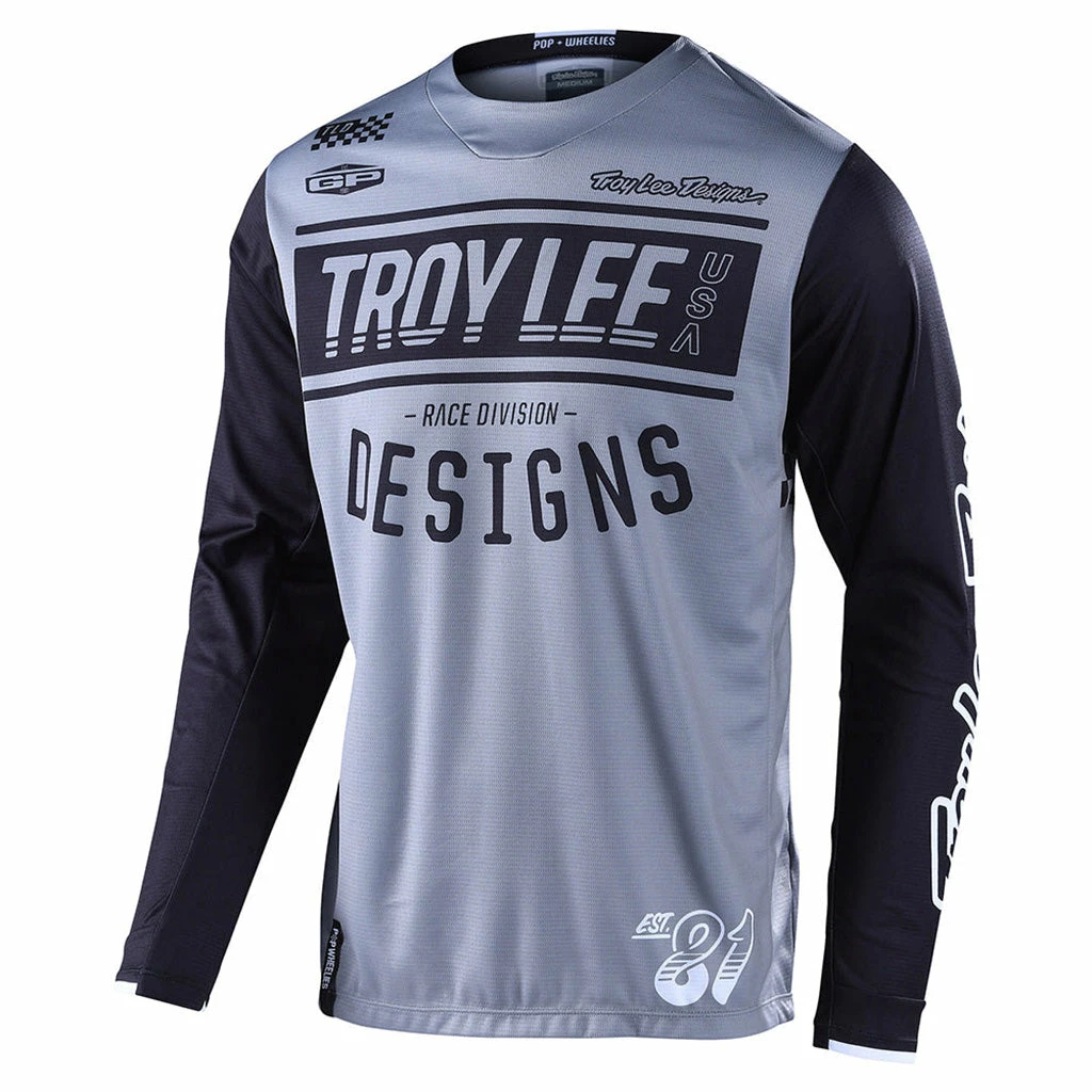 RACE WEAR Troy Lee GP Race 81 Jersey-Gray 1 RACE WEAR Troy Lee GP Race 81 Jersey-Gray