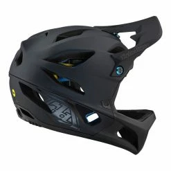 Troy Lee Designs 2019 Stage MIPS Stealth Helmet-Black Helmets