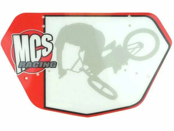 MCS Racing BMX Numberplate 2 MCS Racing BMX Numberplate