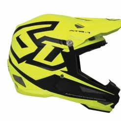 6D ATB-1 Carbon Macro Helmet-Matte Yellow/Black