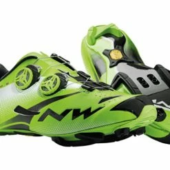 Northwave Extreme Tech Plus Clipless Shoes-Green/Black/White