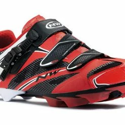 Northwave Scorpius SRS Clipless Shoes-Red/Black/White