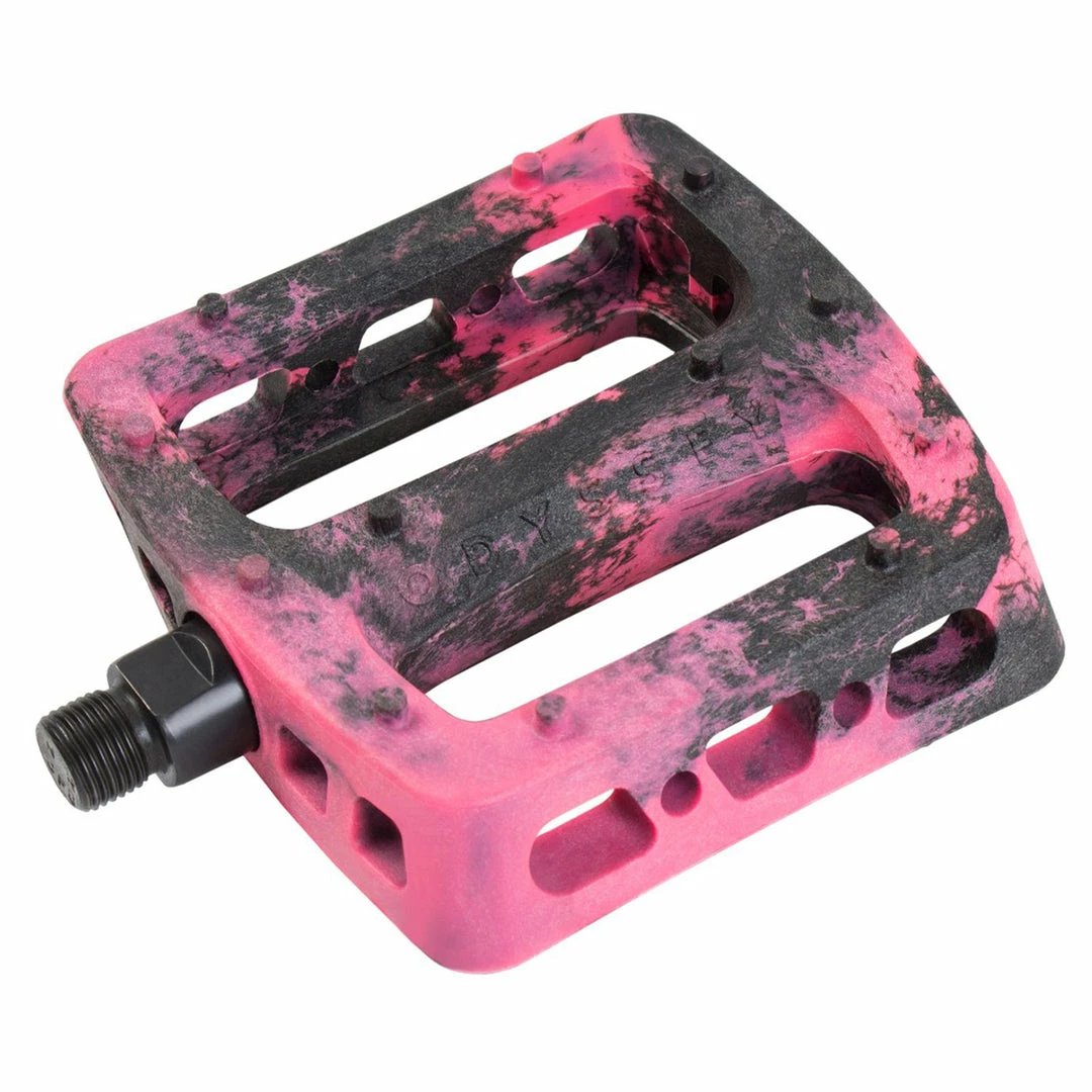 Odyssey Twisted Pro PC Pedals-Ltd Ed Black/Pink Swirl 1 Odyssey Twisted Pro PC Pedals-Ltd Ed Black/Pink Swirl