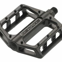 Pedals Redline Loose Ball Bearing Lo-Profile Aluminum Platform Pedal-Black