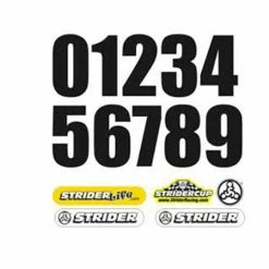 Numbers/Plates/Padsets Strider Number Plate Stickers