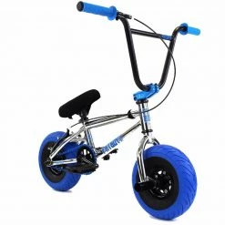 Fat Boy Tomahawk Pro Mini Bike - Chrome/Blue