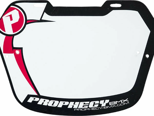 Prophecy Front Number Plate-White/Yellow-Pro Numbers/Plates/Padsets 1 Prophecy Front Number Plate-White/Yellow-Pro Numbers/Plates/Padsets