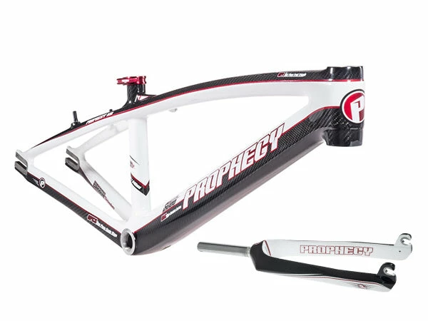 Prophecy Scud BMX Race Frame Kit-Black/White/Red 1 Prophecy Scud BMX Race Frame Kit-Black/White/Red