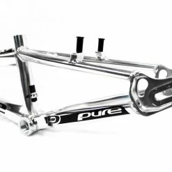 PURE V5 BMX Race Frame-Polished/Black