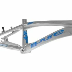 FRAMES Pure V4 BMX Race Frame-Silver/Blue