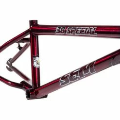 S&M .38 Special Chromoly BMX Race Frame-Trans Red-Pro Plus