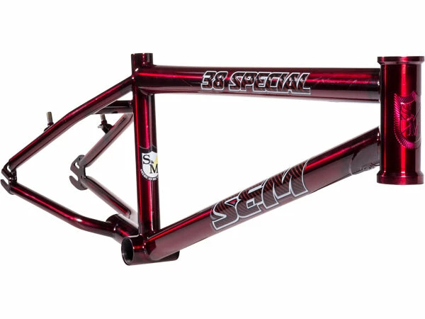 S&M .38 Special Chromoly BMX Race Frame-Trans Red-Pro Plus 1 S&M .38 Special Chromoly BMX Race Frame-Trans Red-Pro Plus
