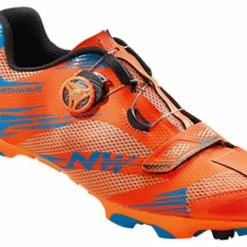 Northwave Scorpius 2 Plus Clipless Shoes-Fluorescent Orange/Blue