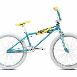 SE Bikes Quadangle Freestyle BMX Bike-24"-Aqua