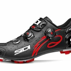Sidi Drako Clipless Shoes - Matte Black/Red
