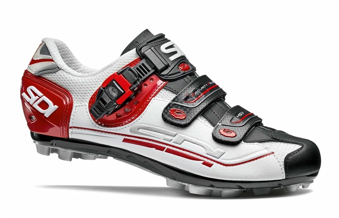 Sidi Dominator 7 Clipless Shoes - White/Black/Red 1 Sidi Dominator 7 Clipless Shoes - White/Black/Red