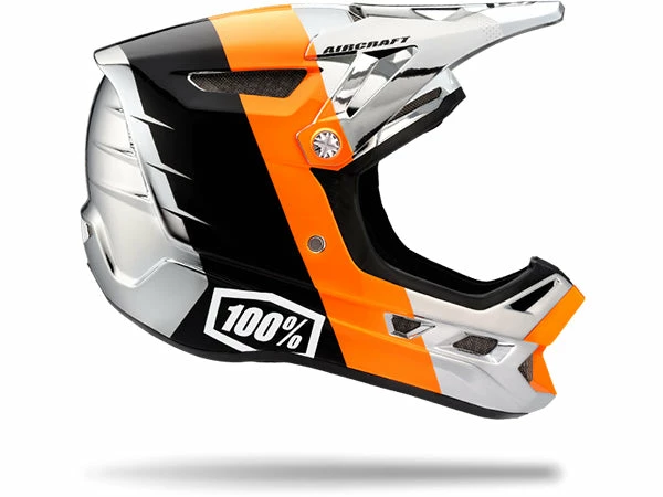 100% Aircraft Downhill Helmet-R8 Chrome PROTECTIVE GEAR 1 100% Aircraft Downhill Helmet-R8 Chrome PROTECTIVE GEAR