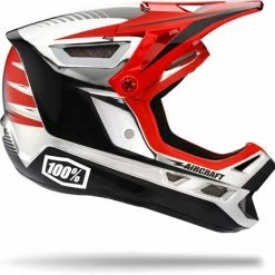 100% Aircraft Downhill Helmet-Twinblaze Chrome PROTECTIVE GEAR