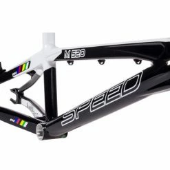 SpeedCo MSeries XLT Aluminum BMX Race Frame-Black/White FRAMES