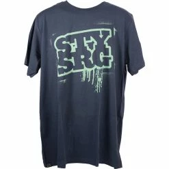 APPAREL Stay Strong Stencil T-Shirt-Blue/Teal