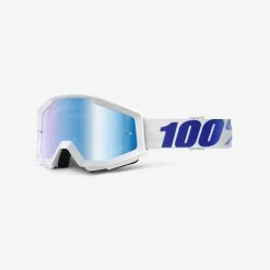 100% Strata Equinox Goggles-Mirror Blue Lens PROTECTIVE GEAR