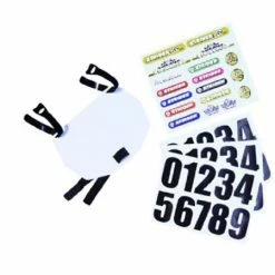 Strider Number Plate Kit-White Numbers/Plates/Padsets