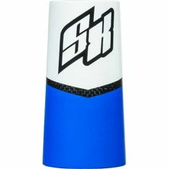 Supercross Envy BLK Carbon Fiber BMX Race Frame-Carbon/White/Cyan