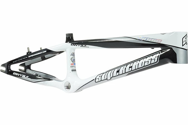 FRAMES Supercross Envy BLK Carbon Fiber Race Frame-Carbon/White/Silver 1 FRAMES Supercross Envy BLK Carbon Fiber Race Frame-Carbon/White/Silver