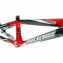 Supercross Envy BLK Carbon Fiber BMX Race Frame-Red/Silver